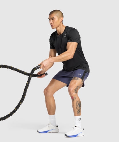 Gymshark Sport  7" Shorts - Weighted Purple/Black