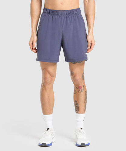 Gymshark Sport  7" Shorts - Weighted Purple/Black
