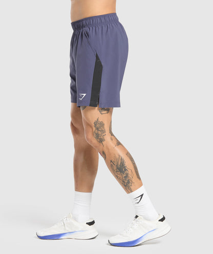 Gymshark Sport  7" Shorts - Weighted Purple/Black