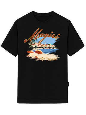 Magiri St. Tropez Printed T-Shirt in Black