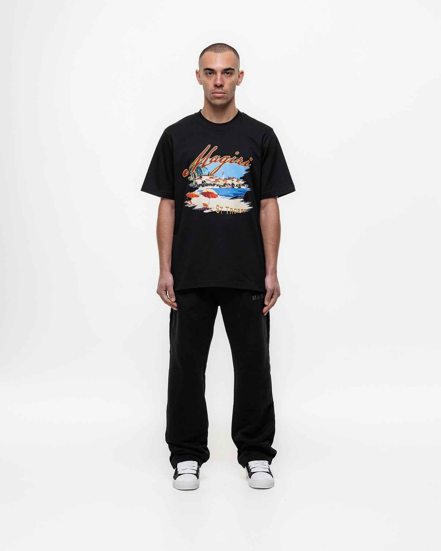Magiri St. Tropez Printed T-Shirt in Black