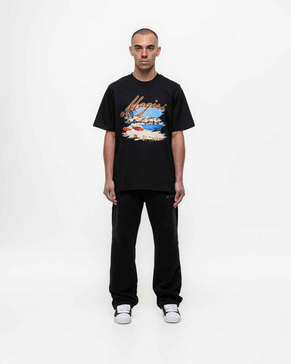 Magiri St. Tropez Printed T-Shirt in Black