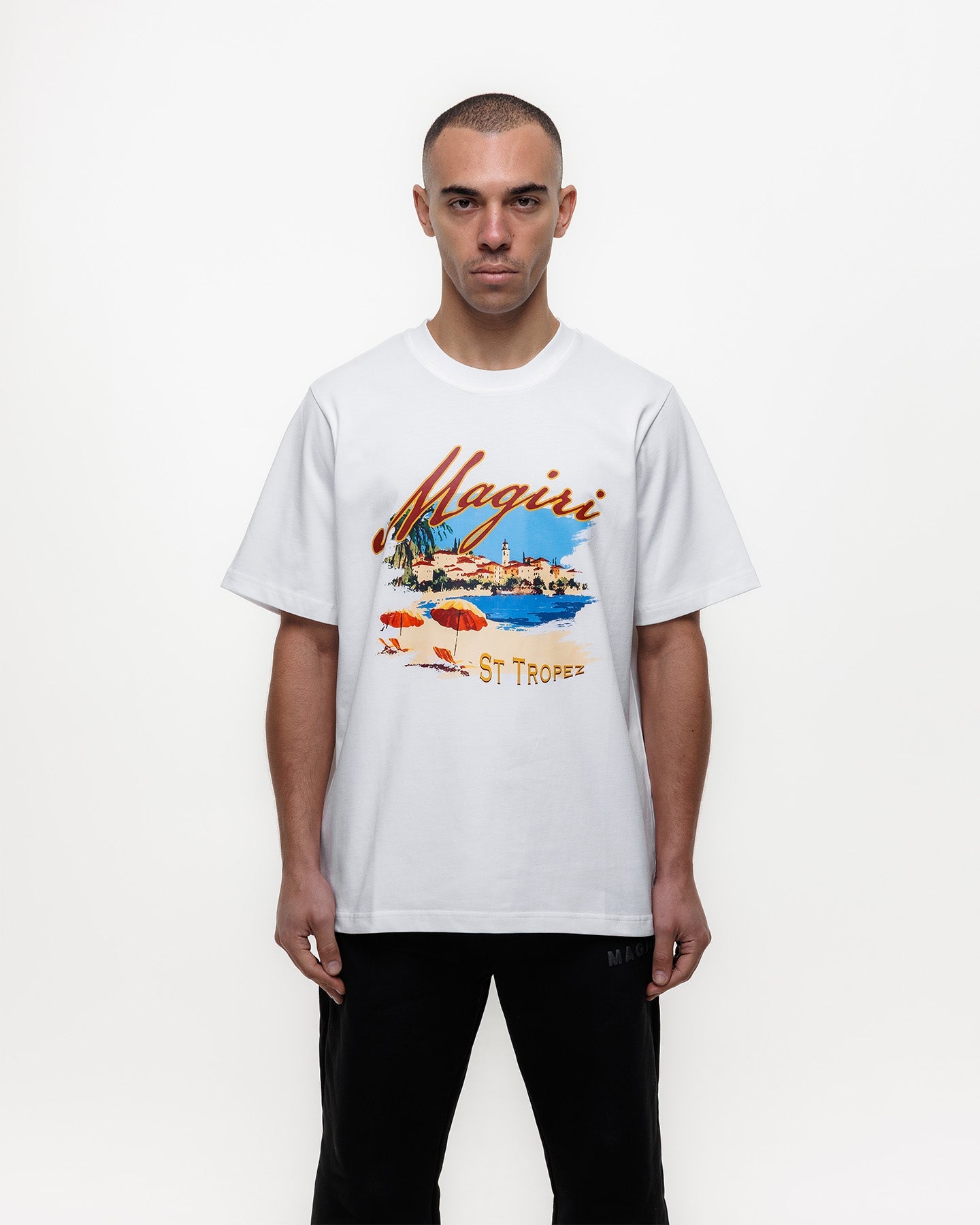 Magiri St. Tropez Printed T-Shirt in White