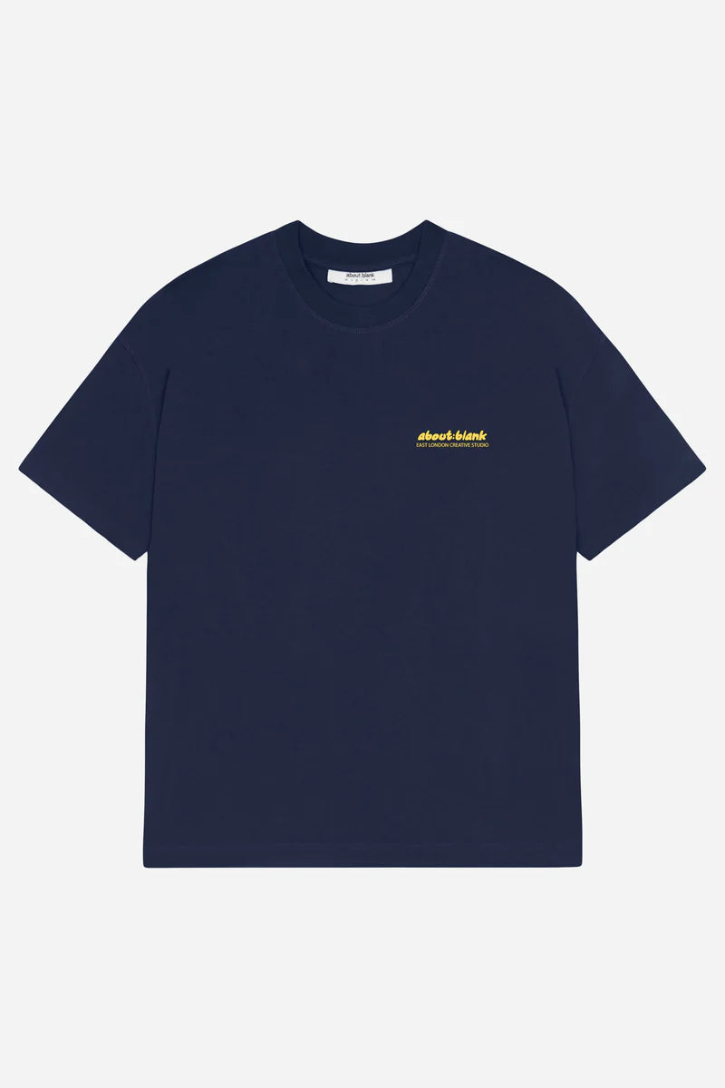 Zev t-shirt - navy/yellow