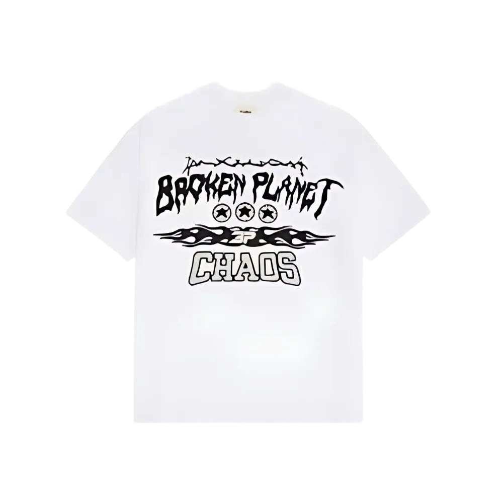 Broken Planet Chaos T-shirt Snow White