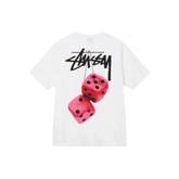 Stussy Fuzzy Dice Tee White