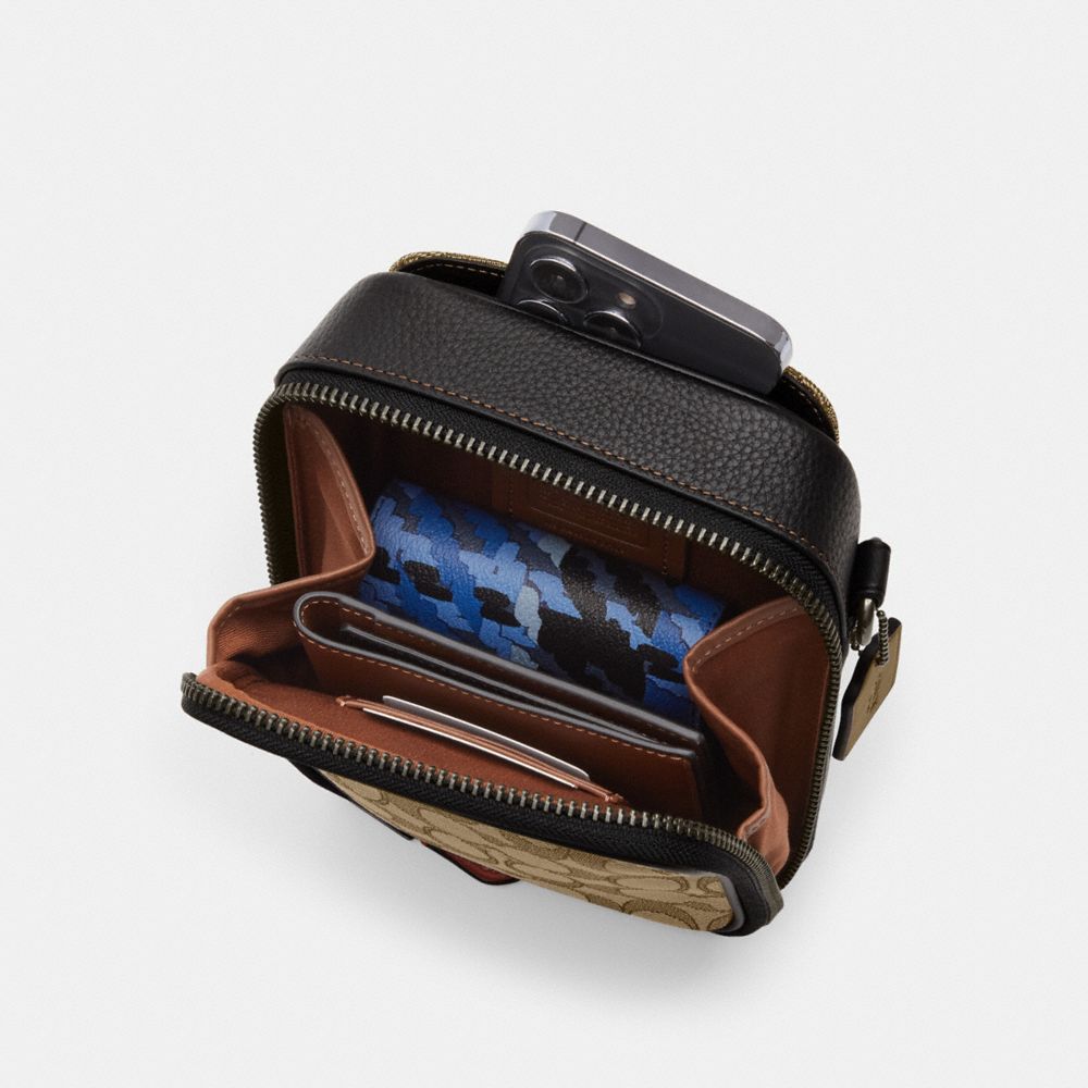 Stanton Crossbody Bag In Signature Jacquard