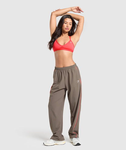 Gymshark Stitch Feature Woven Pants - Camo Brown