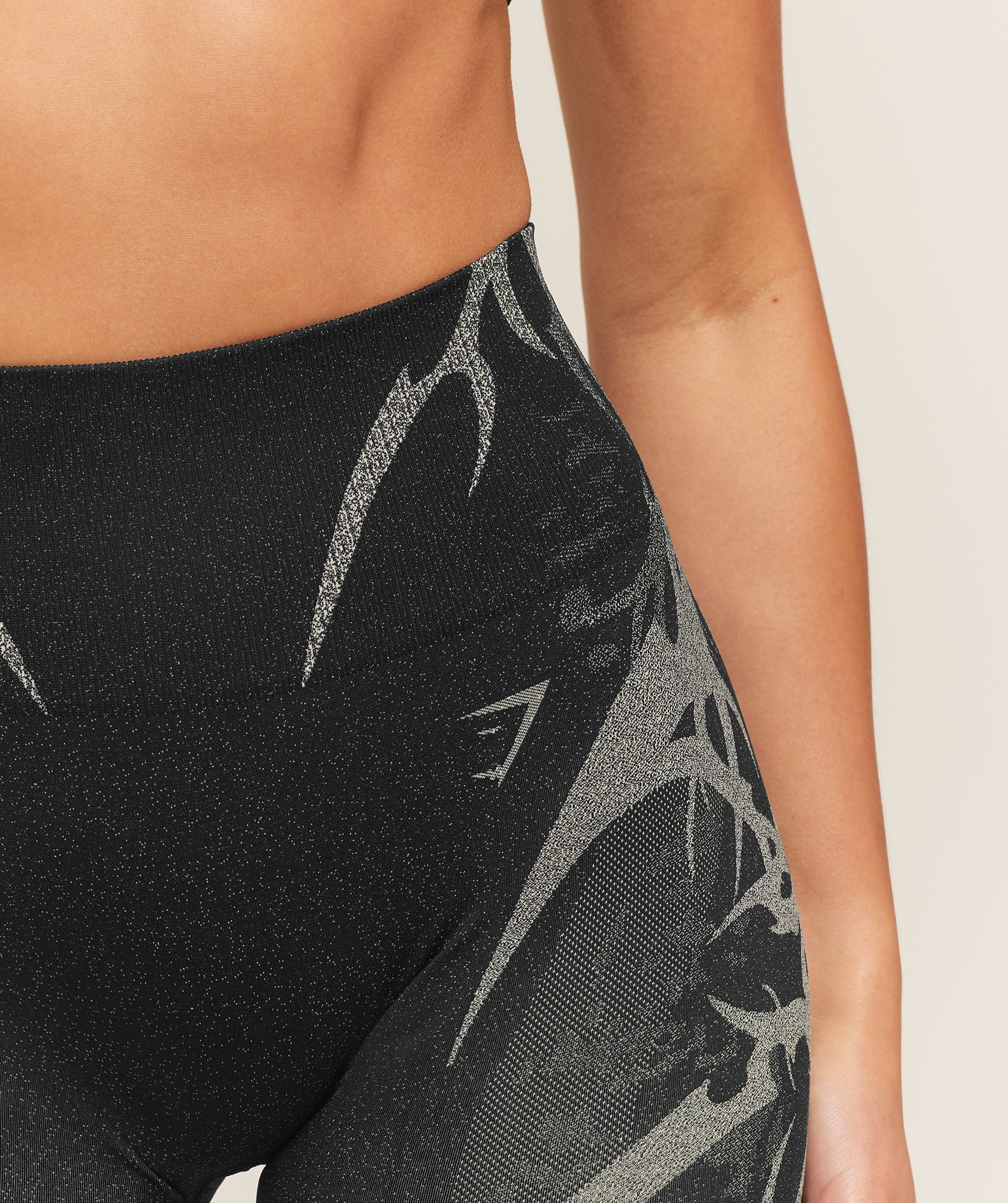 Gymshark Storm Seamless Leggings - Black/Tinted White