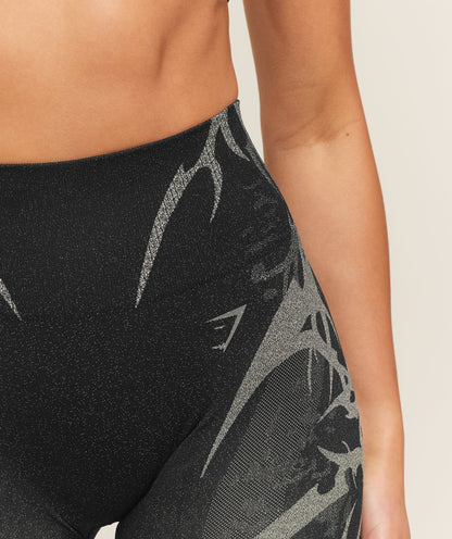 Gymshark Storm Seamless Leggings - Black/Tinted White