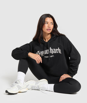 Gymshark Strength Department Graphic Hoodie - Black