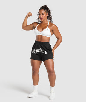 Gymshark Strength Department Graphic Shorts - Black