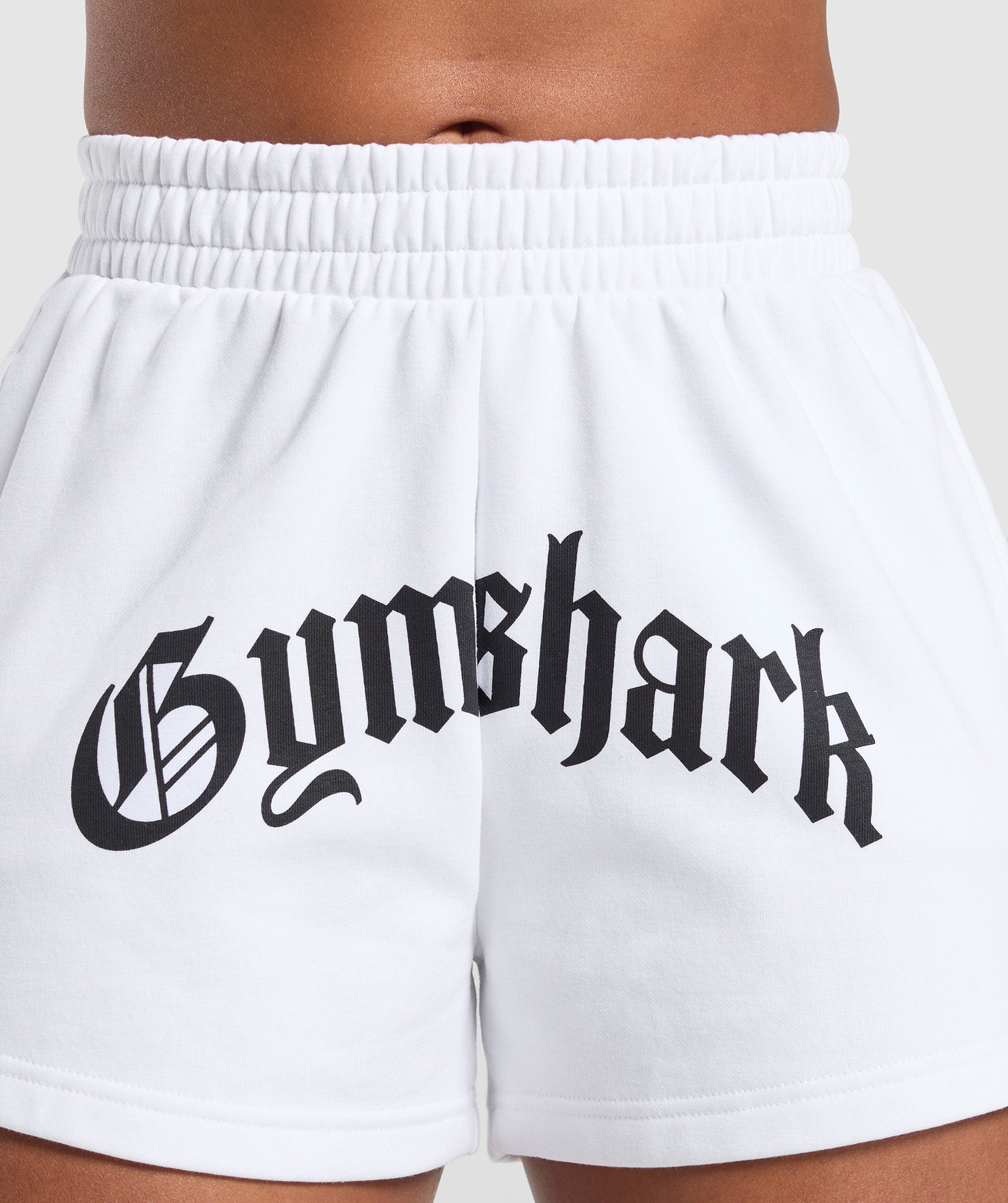 Gymshark Strength Department Graphic Shorts - White