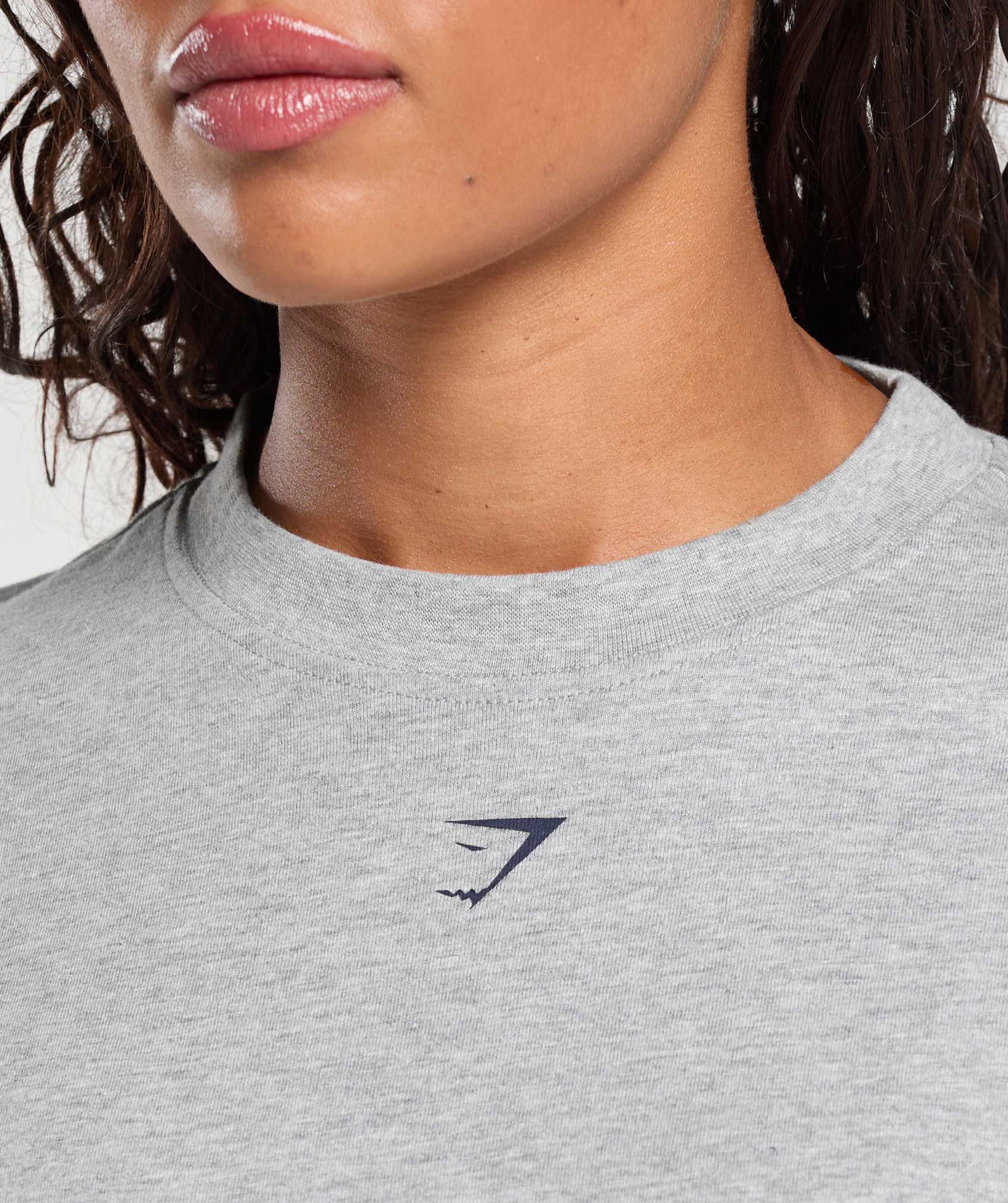 Gymshark Strength Department Graphic T-Shirt - Light Grey Marl
