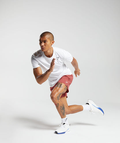Gymshark Strike Shorts - Rust Red