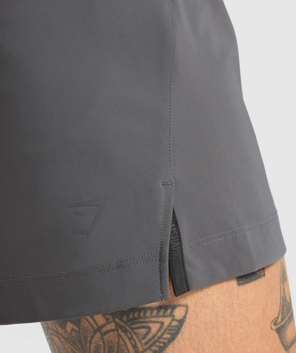 Gymshark Hybrid 6" Shorts - Graphite Grey