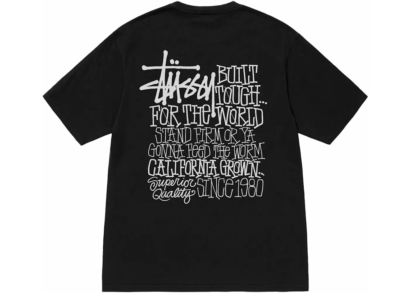 Stussy California Grown Tee Pigment Dyed Black