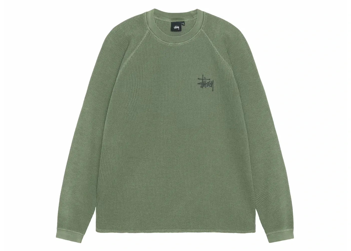 Stussy Raglan Thermal LS Crew Pine