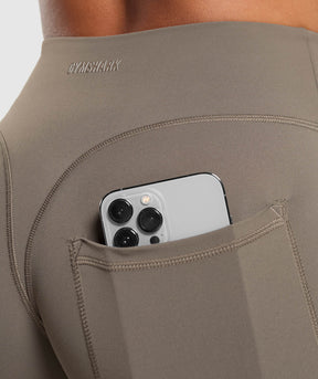 Gymshark Superset Pocket Shorts - Camo Brown