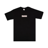 Supreme x Burberry Box Logo Black Tee