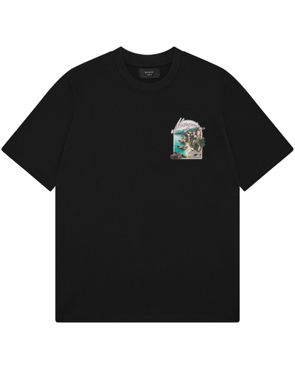Magiri Sur Mur Printed T-Shirt in Black