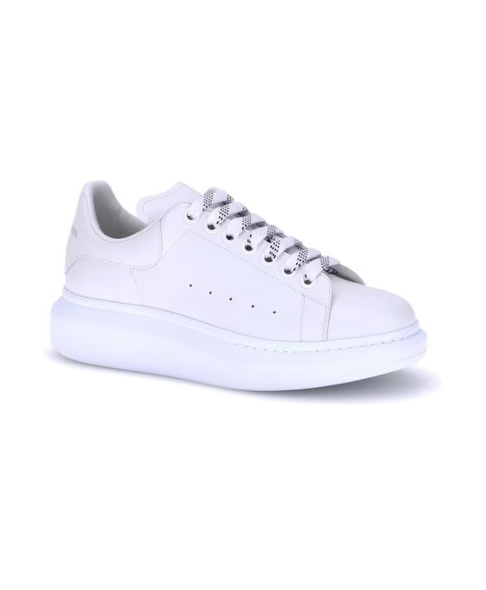 Platform Sole Leather Sneakers