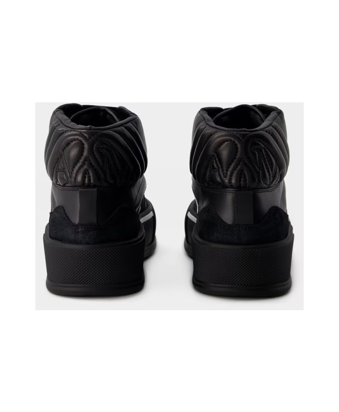 Deck Sneakers - Alexander McQueen - Leather - Black/White