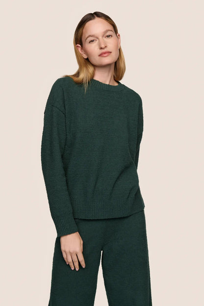 Recycled Boucle Crew Neck Pullover
