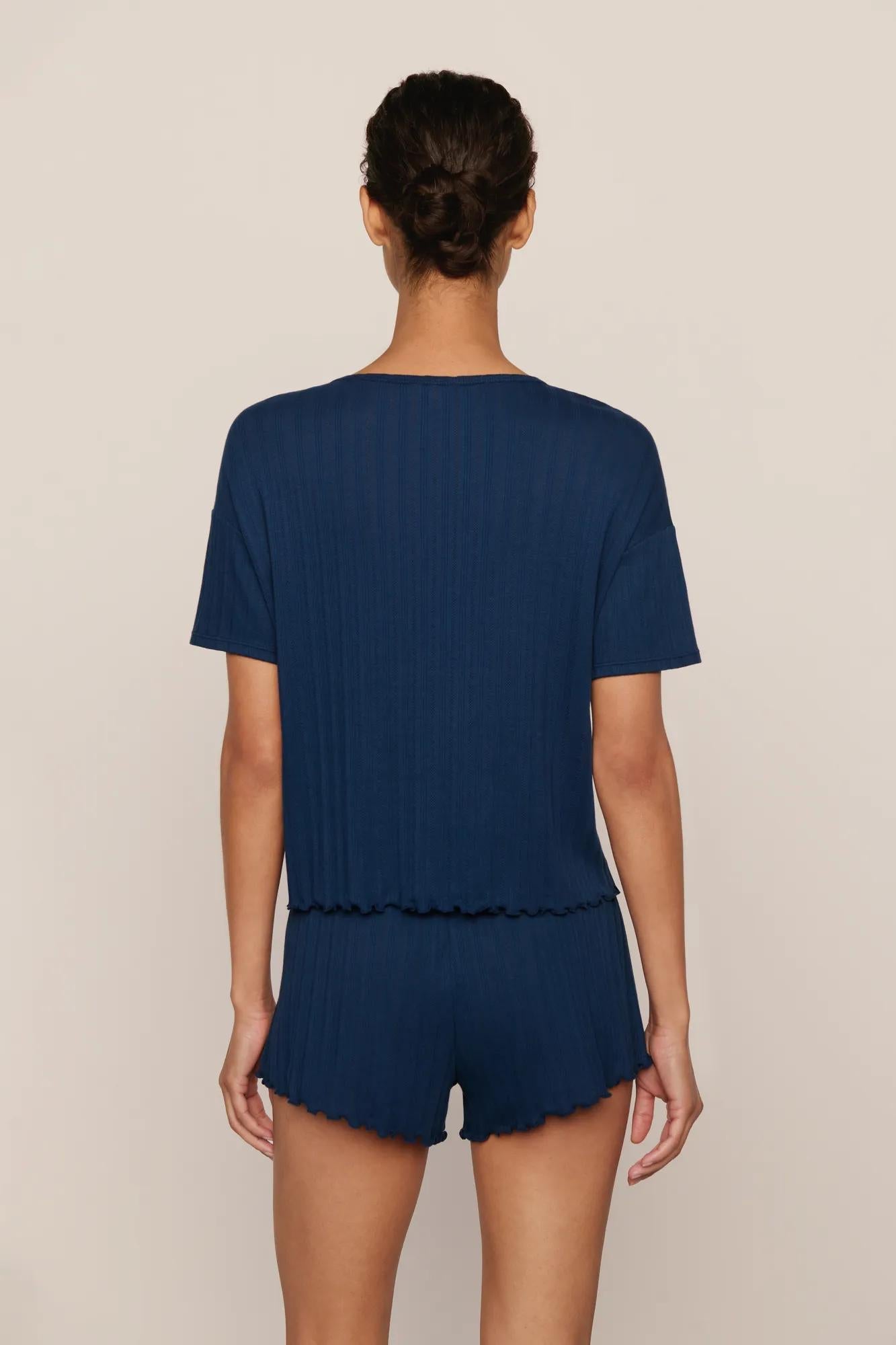 Pointelle Short Sleeve Tee