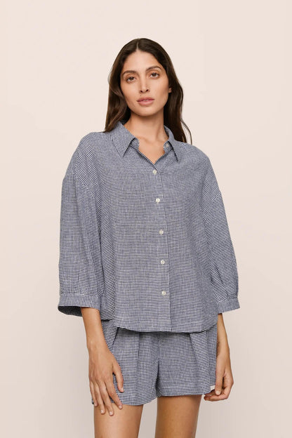 Linen Blend Relaxed Short