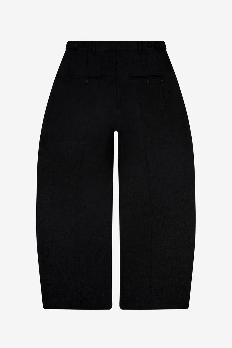 Tailored wide leg trouser - Black