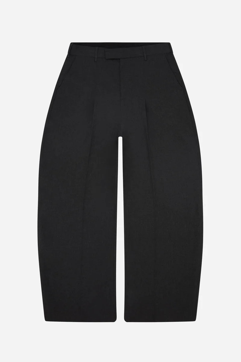 Tailored wide leg trouser - charcoal