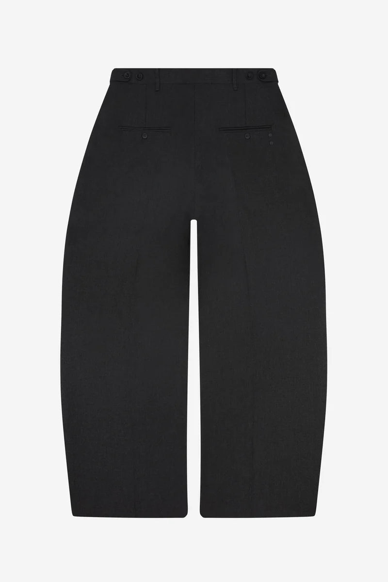 Tailored wide leg trouser - charcoal