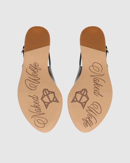 Tansy Black Patent Cork