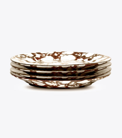 Spongeware Salad Plate, Set of 4