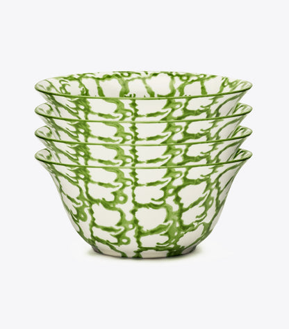 Spongeware Small Bowl, Set of 4