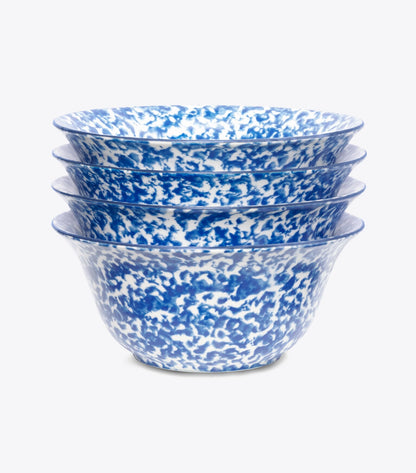 Spongeware Small Bowl, Set of 4