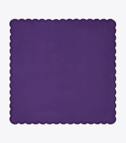 Scalloped Dinner Linen Napkin, Set of 6