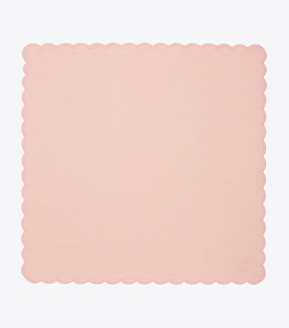 Scalloped Dinner Linen Napkin, Set of 6
