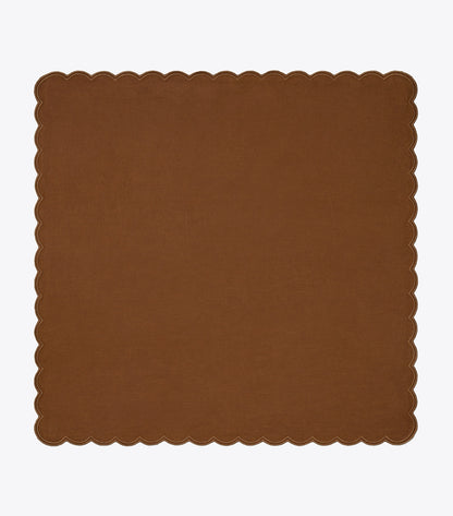 Scalloped Dinner Linen Napkin, Set of 6