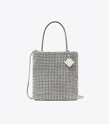 Night Owl Crystal-Embellished Mini Tote