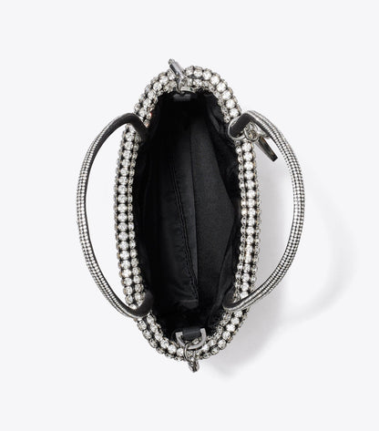 Night Owl Crystal-Embellished Mini Tote