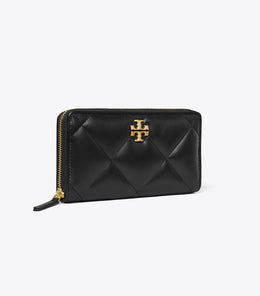 Kira Diamond Quilt Zip Continental Wallet