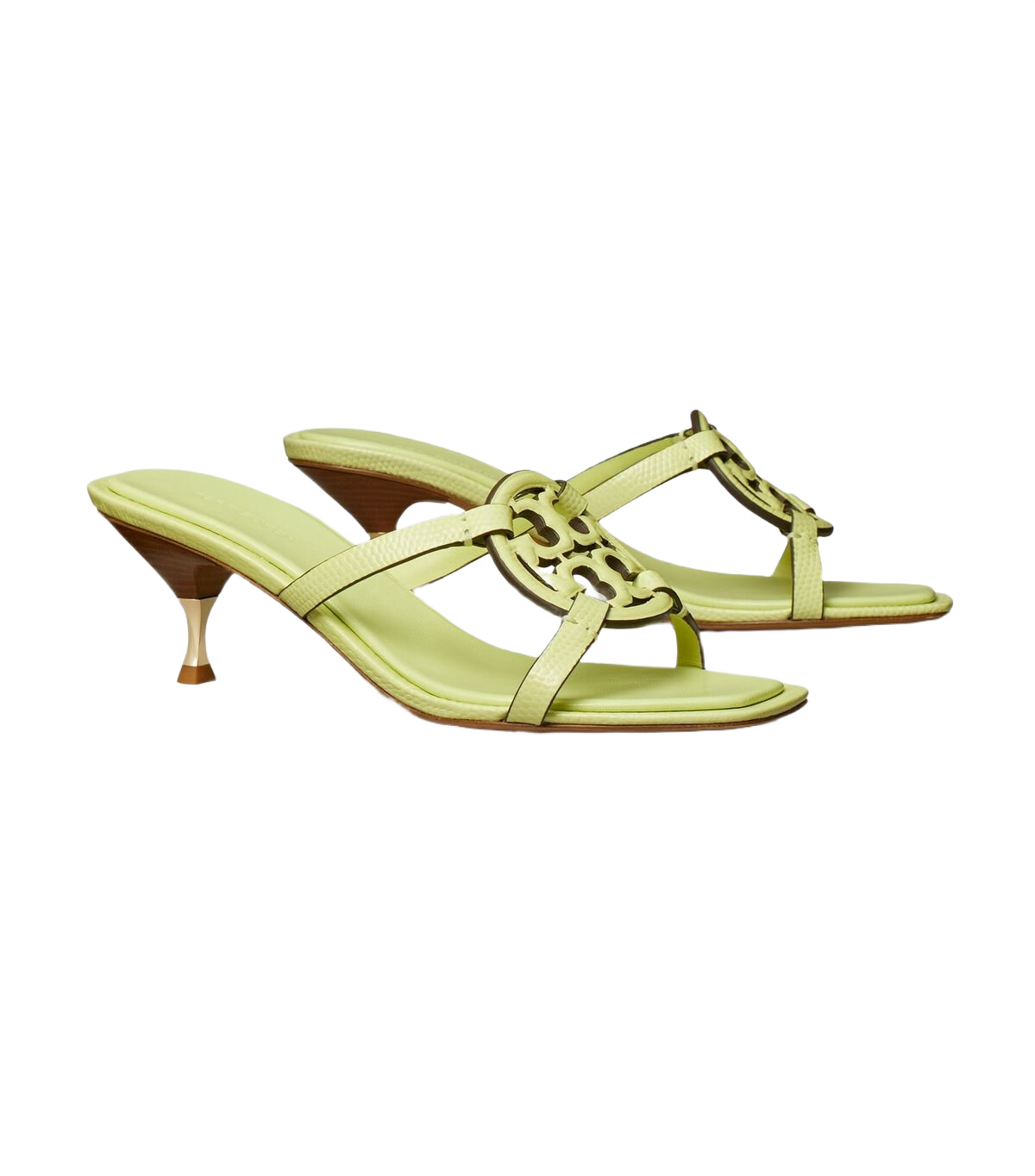 Tory Burch Miller Bombé Low Heel Sandal in Lime Leaf