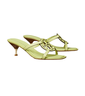 Tory Burch Miller Bombé Low Heel Sandal in Lime Leaf