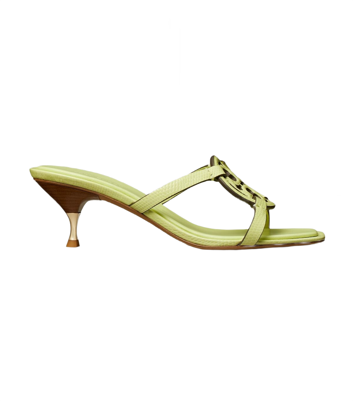 Tory Burch Miller Bombé Low Heel Sandal in Lime Leaf