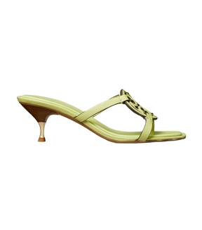 Tory Burch Miller Bombé Low Heel Sandal in Lime Leaf
