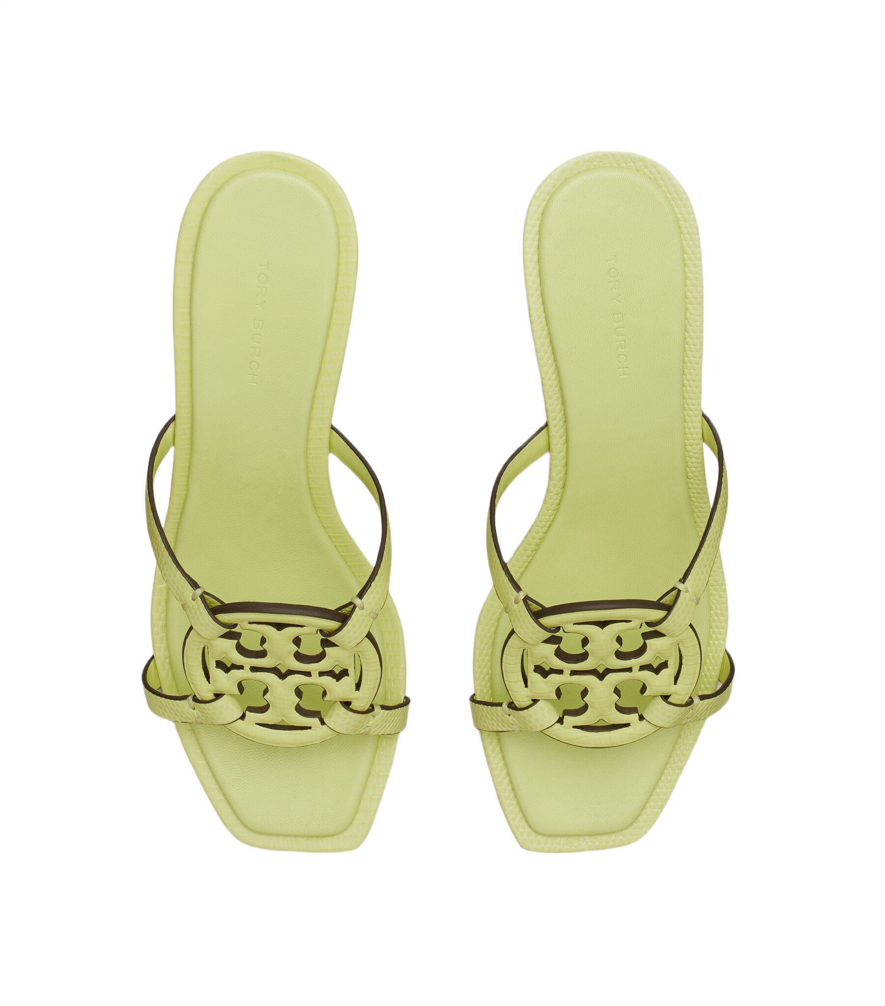 Tory Burch Miller Bombé Low Heel Sandal in Lime Leaf