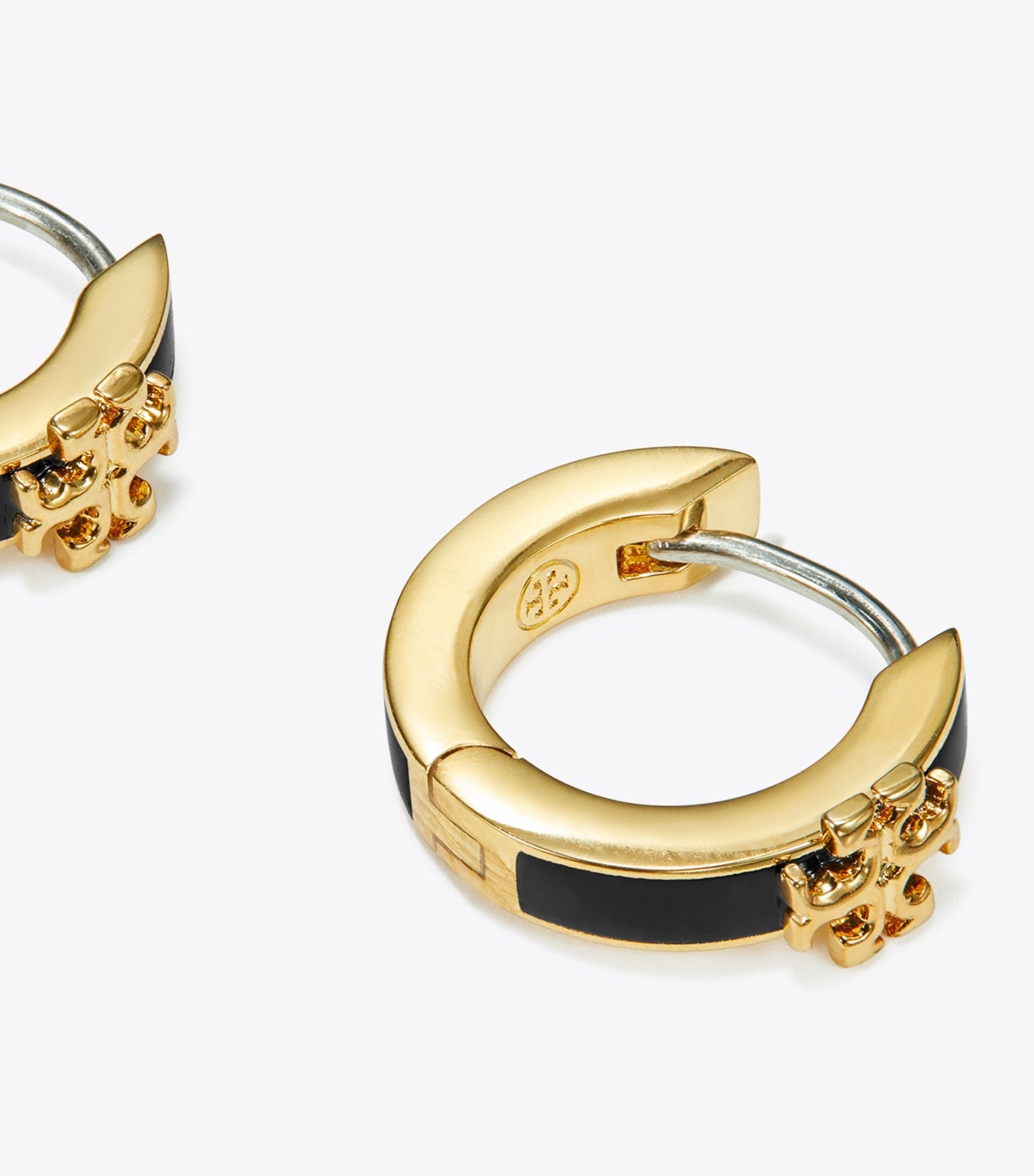 Icon Enamel Huggie Earrings