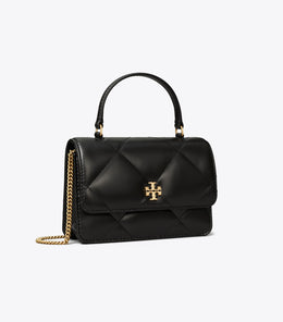 Mini Kira Diamond Quilt Top-Handle Crossbody